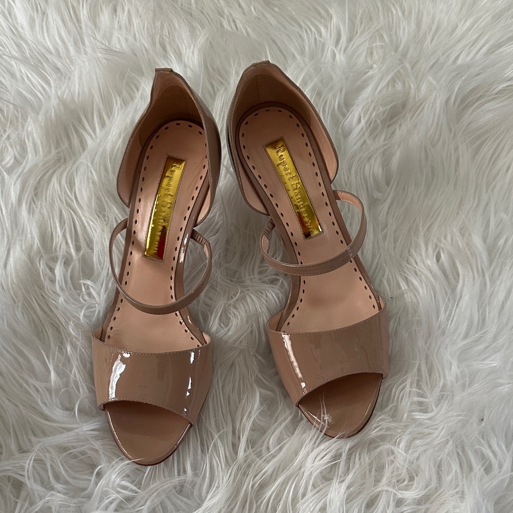 Rupert Sanderson Blush Patent Leather Heels